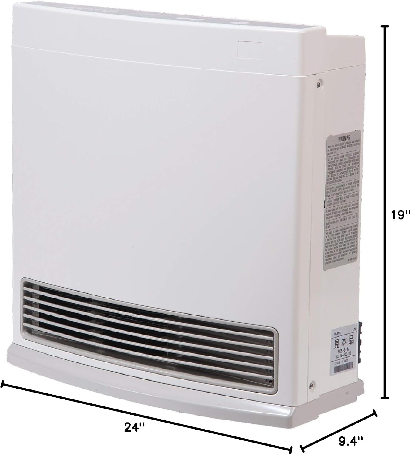 Rinnai FC824P Ventless Propane Heater with Programmable Thermostat | Energy Efficient Space Heater, Wall Mounted, Indoor Use, Easy Installation