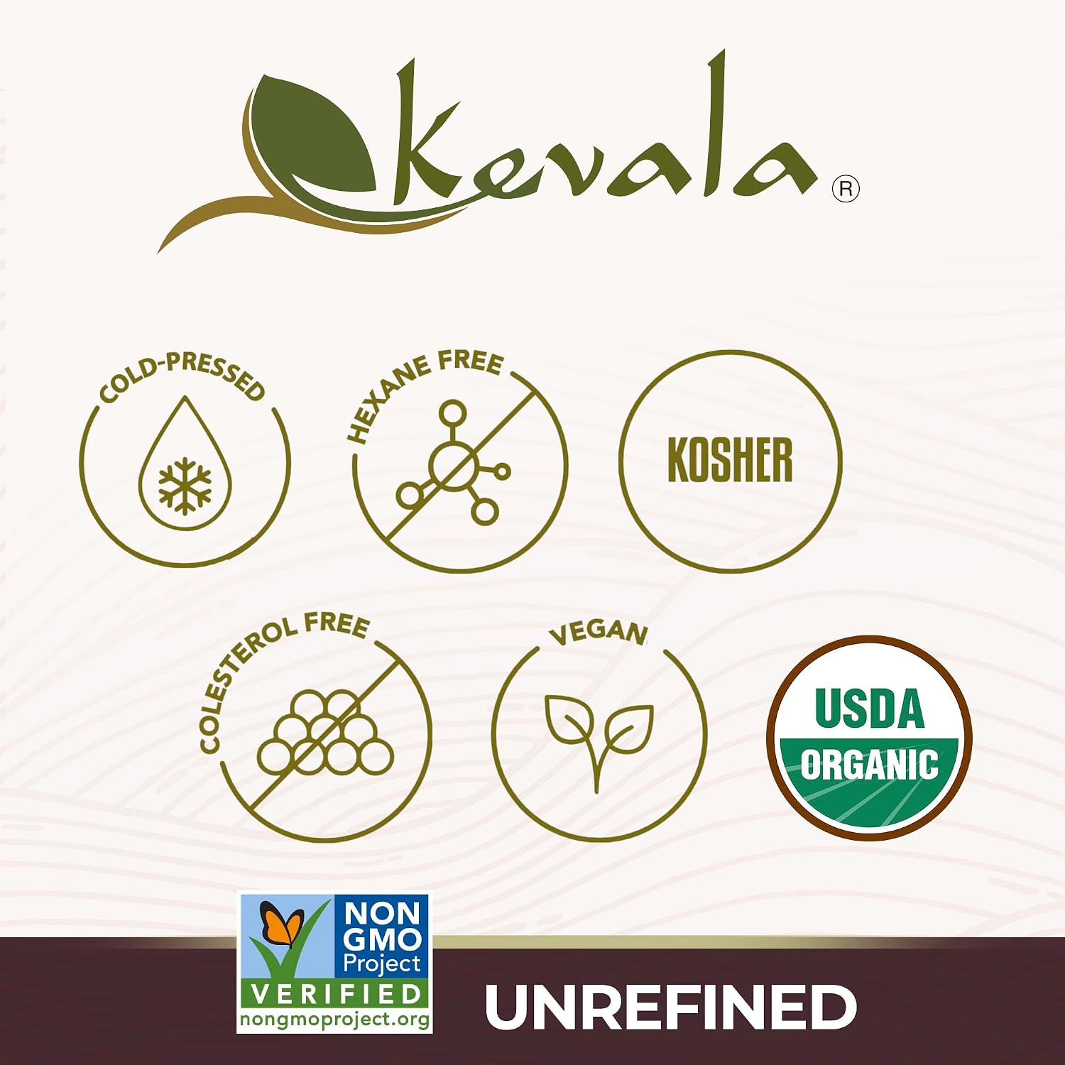 Kevala Organic Toasted Sesame Oil - 1 gal, Made with Organic Sesame Seeds | Medium Smoke Point Suitable for Light Roasting and Stir-Frying, Kitchen Pantry Essential Vegetable Oil, Salad Dressing Base