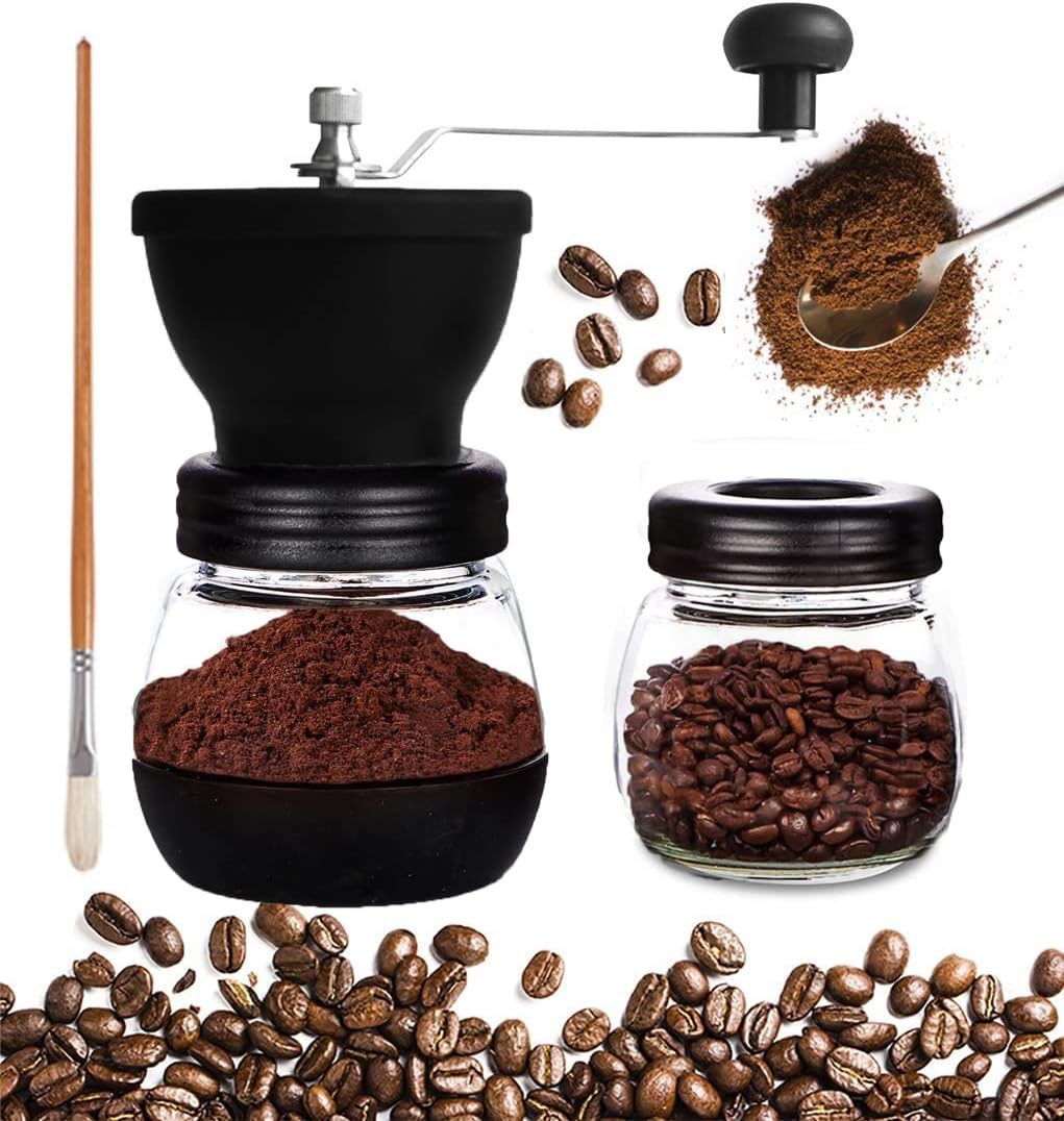 Mixpresso Electric Coffee Grinder With Usb And With Easy On/Off Button, Coffee Bean Grinder & Spice Grinder For Herbs, Nuts & Grains, Spice Mill.