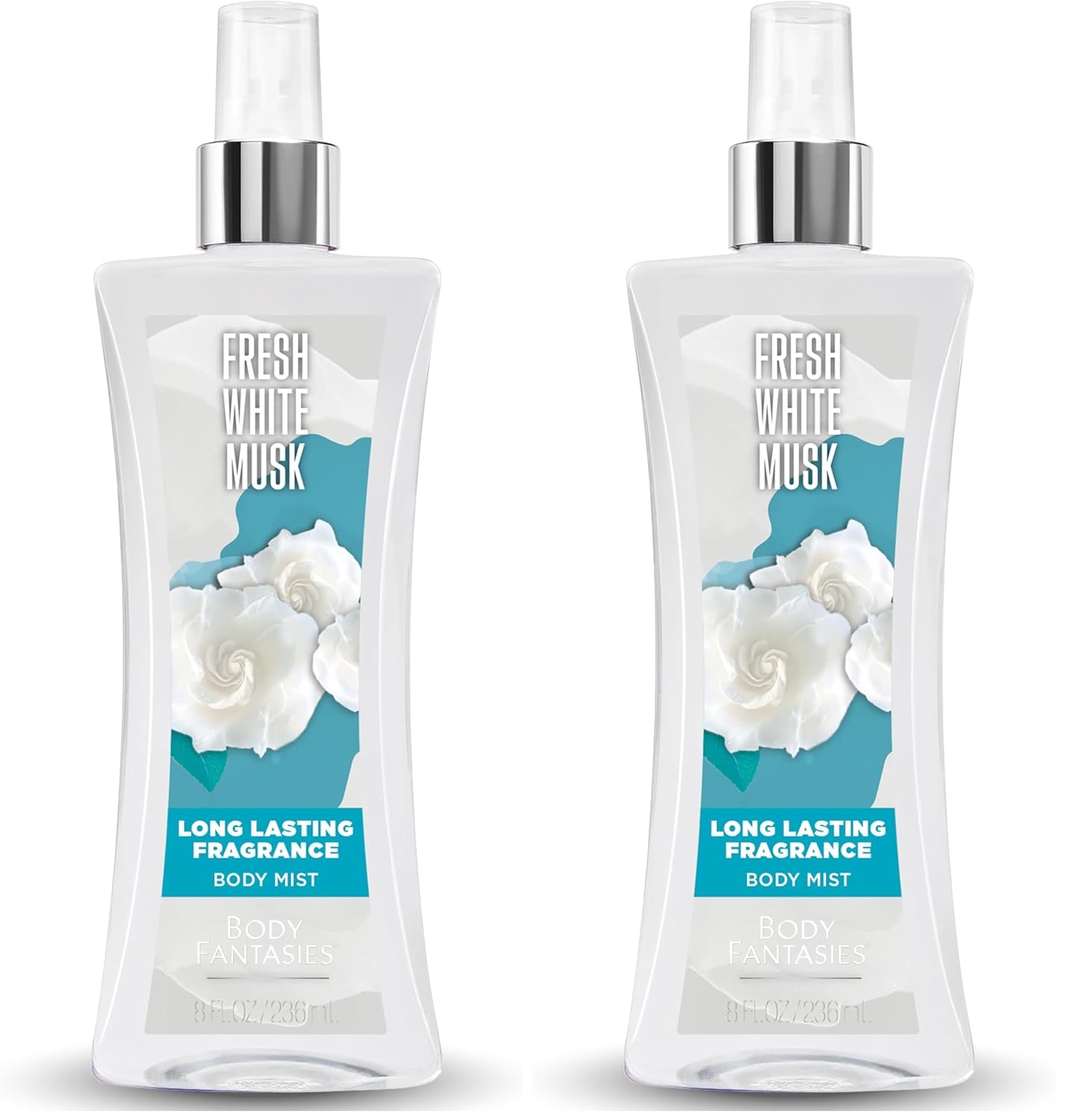 Body Fantasies Signature Fragrance Body Spray, Fresh White Musk, 8 Fluid Ounce