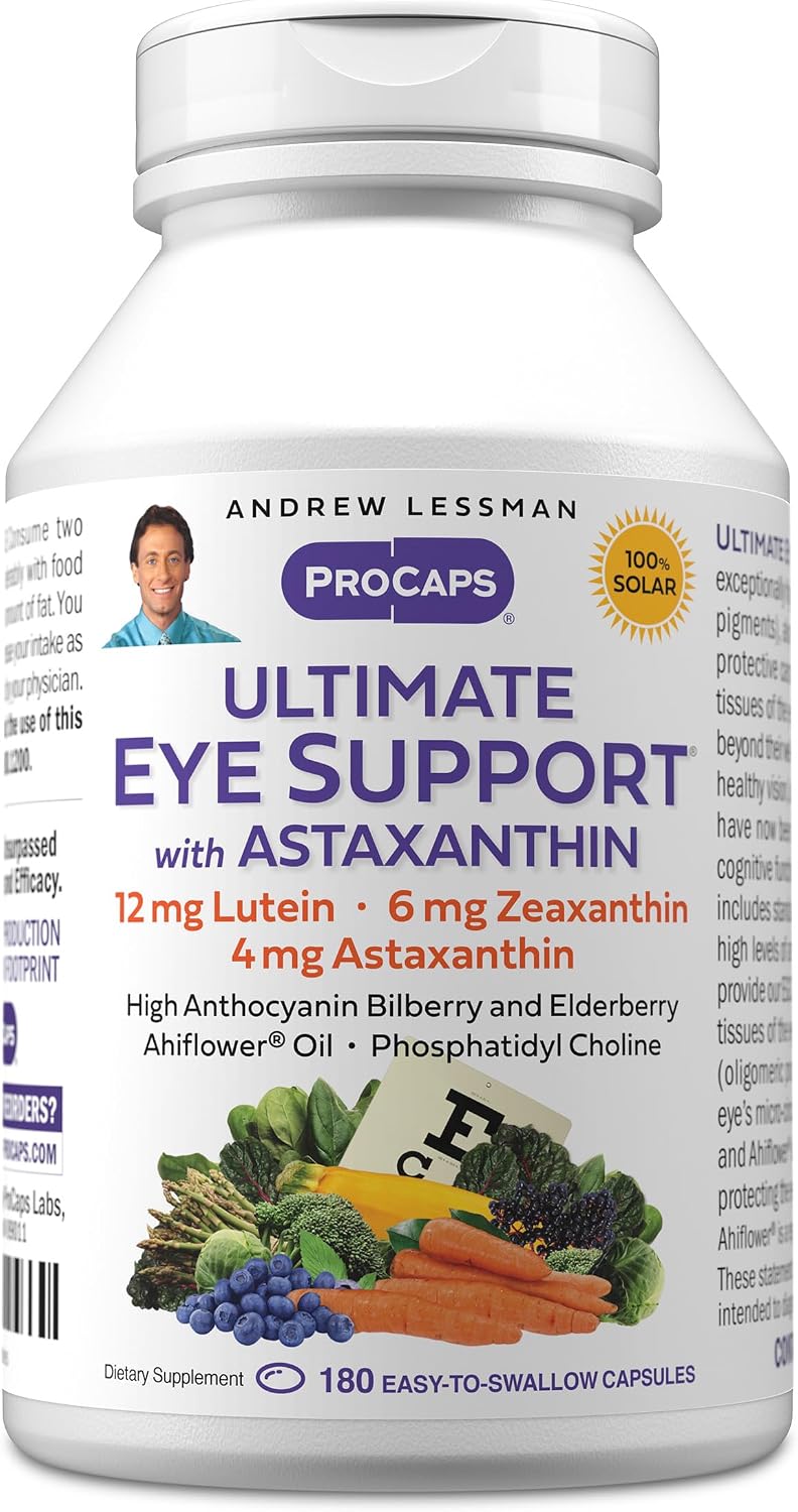 ANDREW LESSMAN Ultimate Eye Support + Astaxanthin 12mg - 30 Softgels