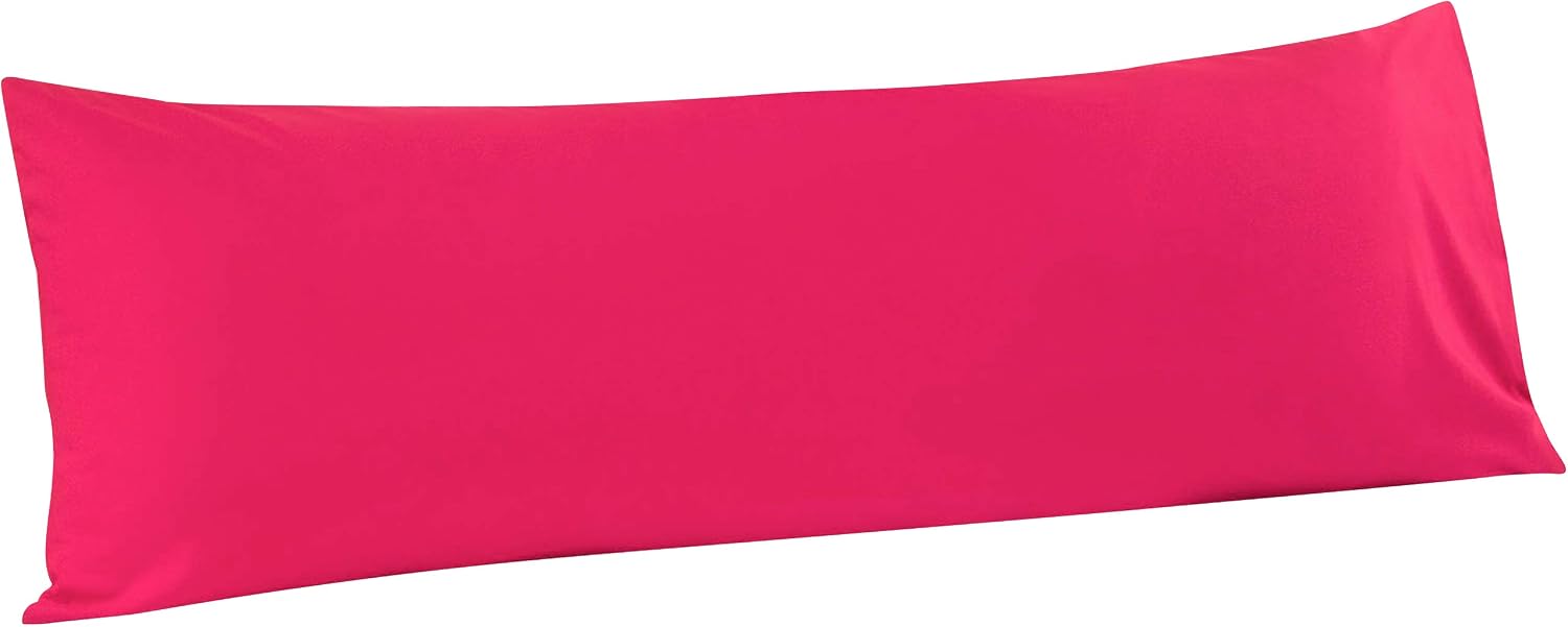 FLXXIE 2-Pack Microfiber Standard Pillow Cases, Envelope Style, White