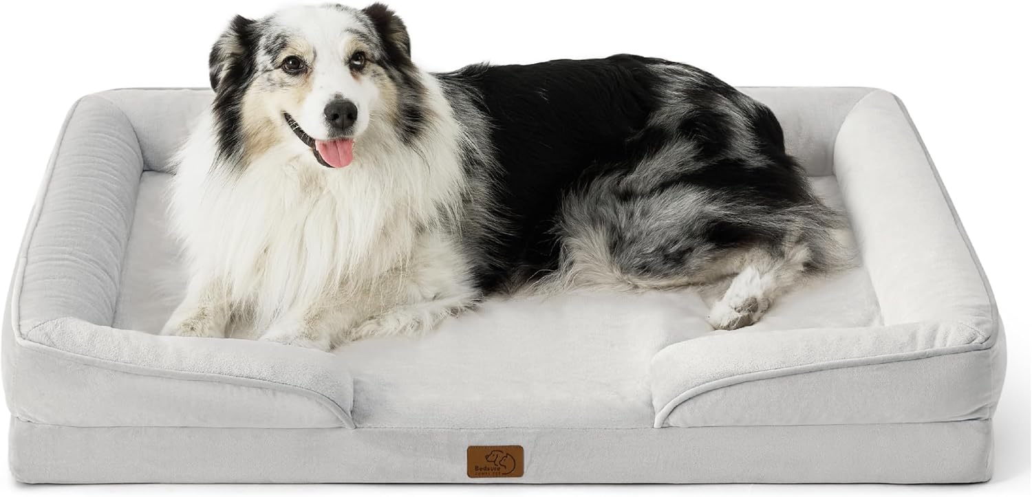 Bedsure Orthopedic Dog Beds Large Sized Dog with Removable Washable Cover