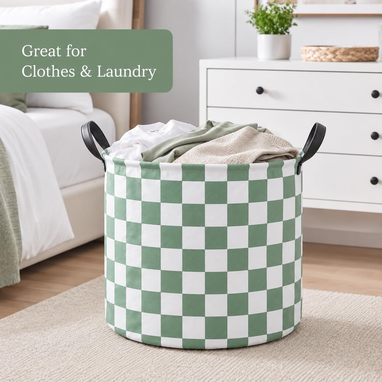 MAIZMZ Kids Hamper Storage Basket Nursery Bins Baby Gift Toy Organizer Box Laundry Basket Large Canvas Collapsible Chest for