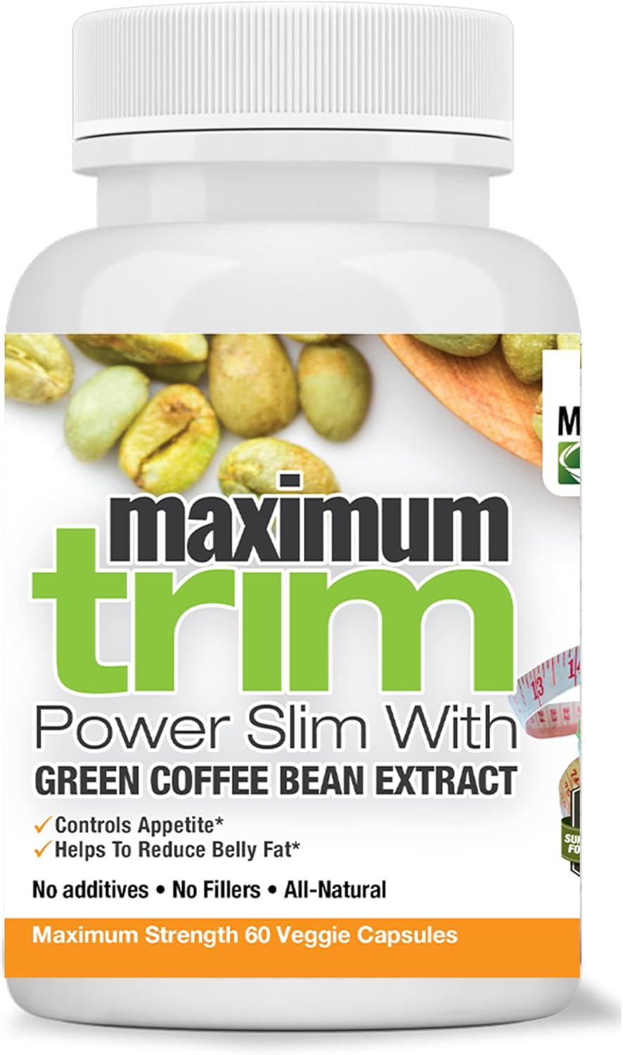 Maximum Slim Most Effective Formulation MaximumTrim Garcinia CAMBOGIA with Green Coffee Bean Extract All Natural Weight Loss