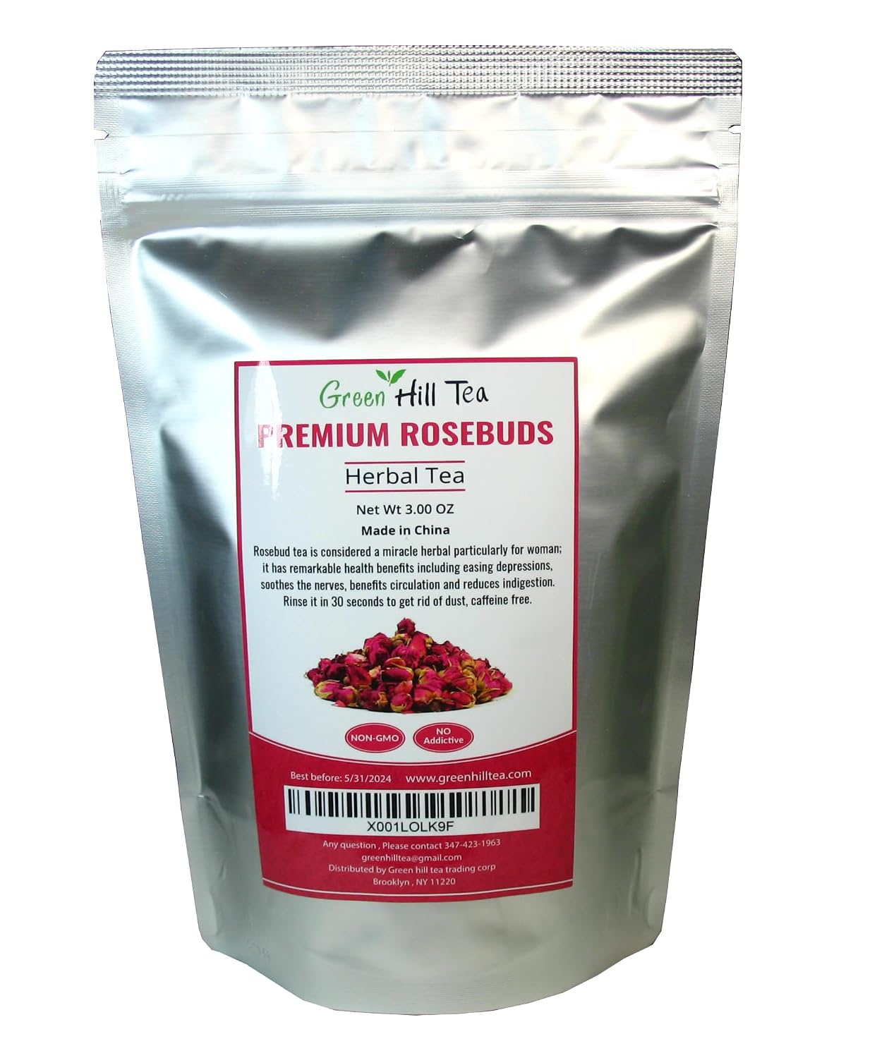 Green Hill Tea Osmanthus Flower Dried – Premium– Fragrant Osmanthus Dried Flowers -Loose Leaf Tea – 100% Pure, Natural, Non-GMO – Great for Brewing, Baking & Infusions 4 OZ