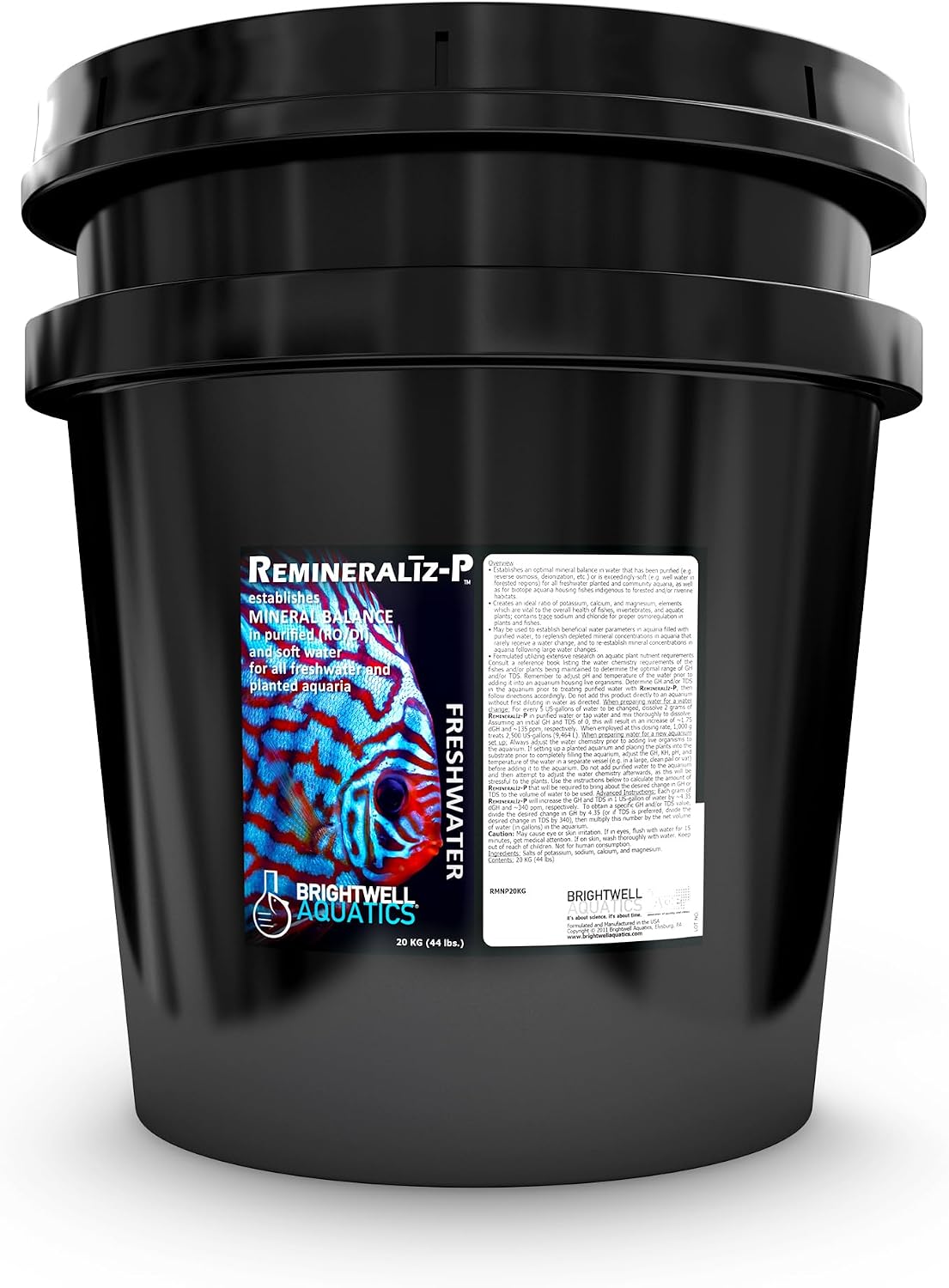 Brightwell Aquatics Remineraliz P - Reconstitutes Reverse Osmosis, Deionized, or Distilled Water for Freshwater Aquarium Use 1000-g
