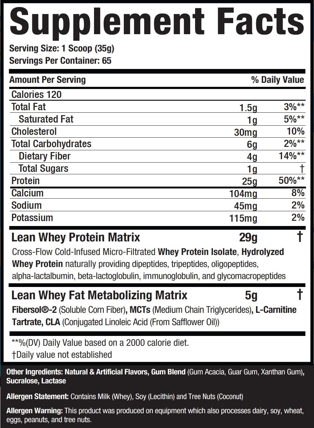 Musclesport Lean Whey Revolution™ Protein Powder - Whey Protein Isolate - Low Calorie, Low Carb, Low Fat