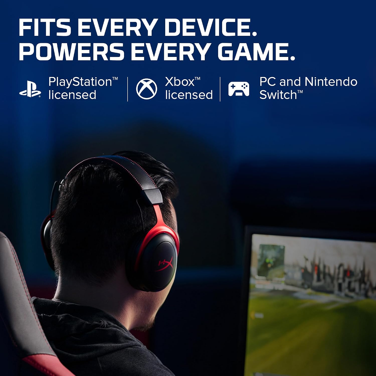 HyperX Cloud II Gaming Headset - 7.1 Surround Sound - Memory Foam Ear Pads - Durable Aluminum Frame - Multi Platform Headset - Works with PC, PS4, PS4 PRO, Xbox One, Xbox One S - Red (KHX-HSCP-RD) | 7.1 Surround Sound, Memory Foam Ear Pads, Durable Alumi…