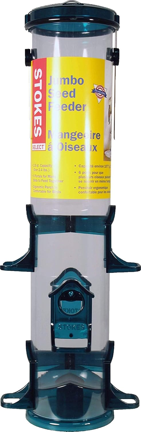 Stokes Select Jumbo Seed Tube Bird Feeder, Assorted,1 Count (Pack of 1),38030