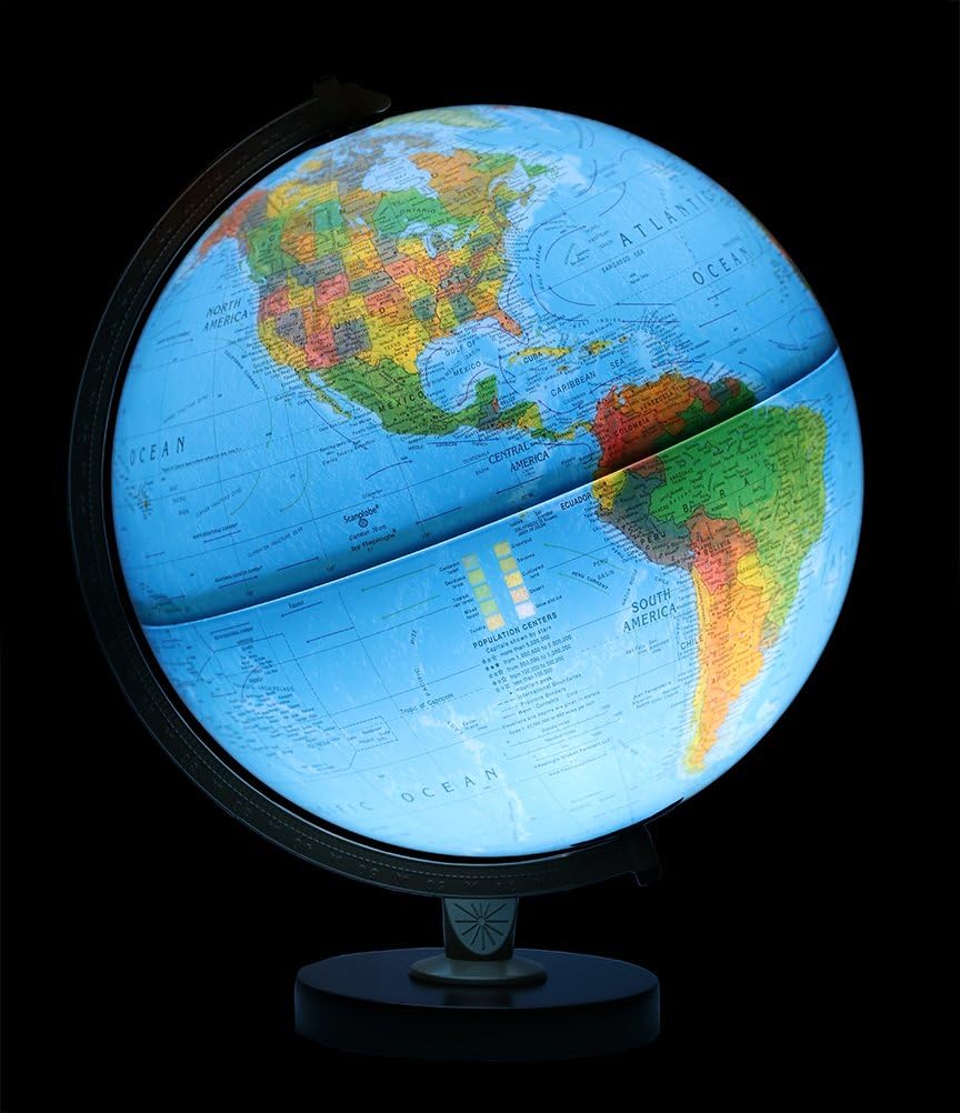 Replogle(R) Livingston Illuminated Globe, 12in. Diameter