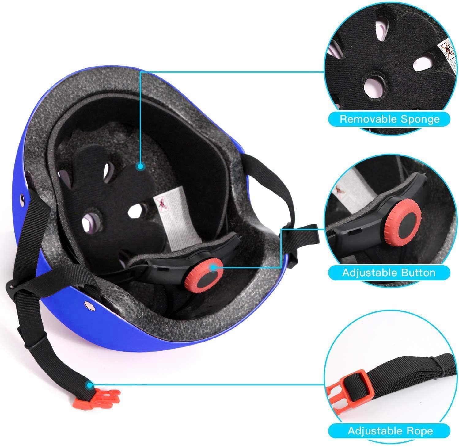 Adjustable Helmet for Ages 5-16 Kids Toddler Boys Girls Youth