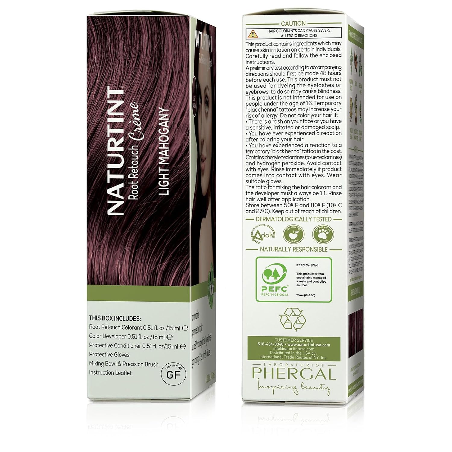 Naturtint Light Brown Root Retouch Crème Permanent Hair Color - Ammonia Free, Conceal Grays, No Artificial Scent, 1.52 Fl Oz