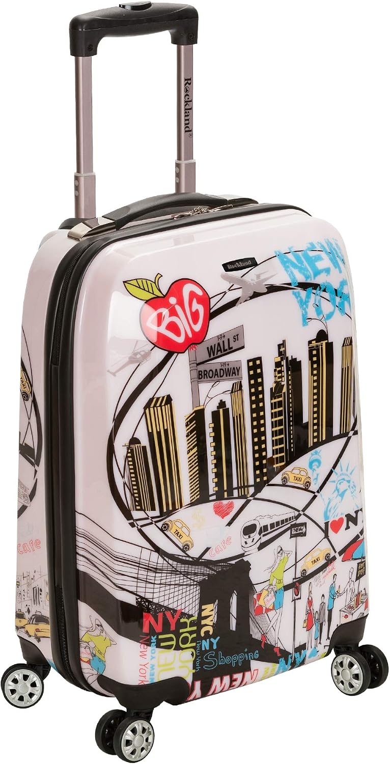 Rockland Departure Hardside 2 Piece Spinner Wheel Luggage, (20"/28"), Departure