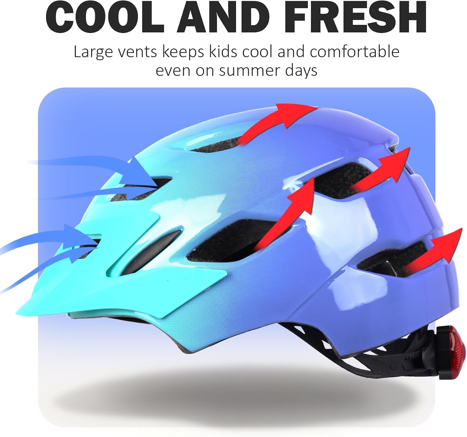 Kids Bike Helmet, Toddler Youth Helmet for Boys Girls, Ages 3-5, 5-8, 8-14