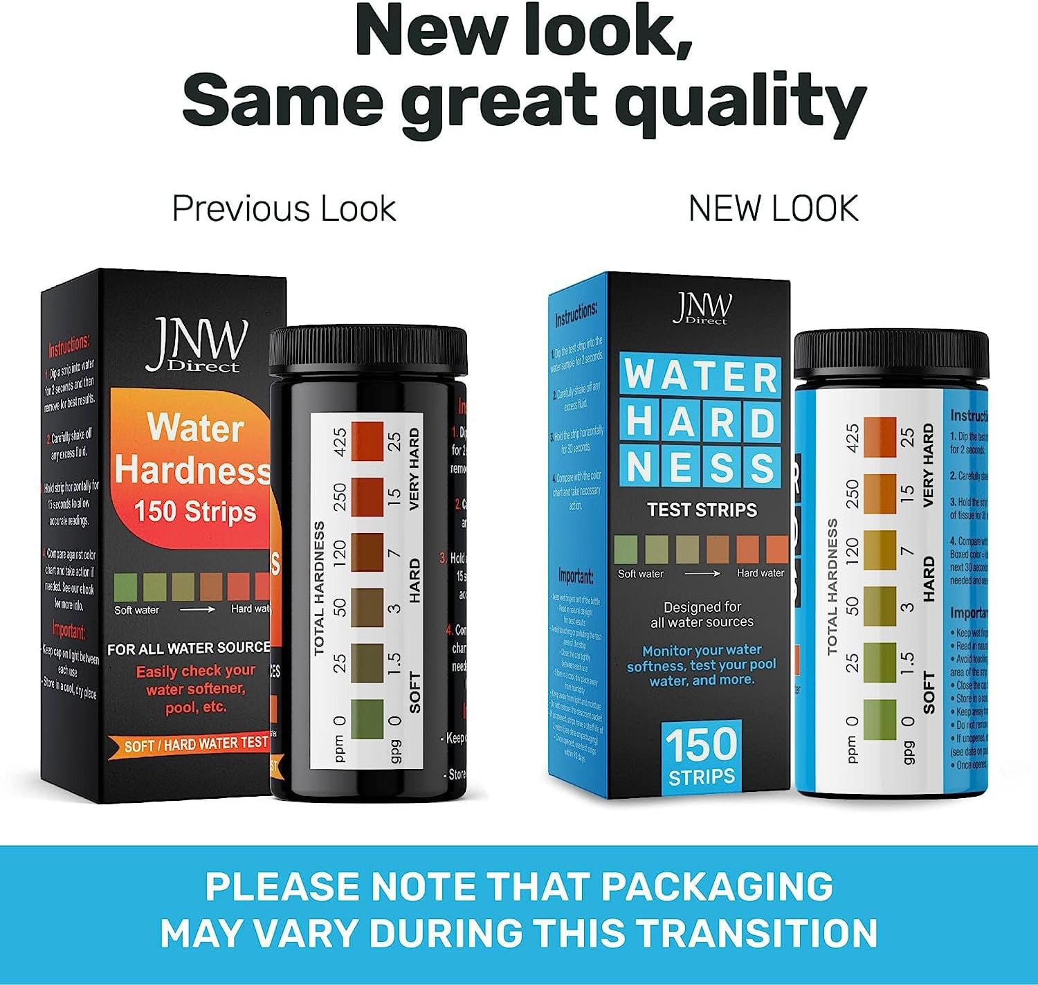 Pool Test Strips for Pools and Spas - 7 in 1 Water Test 100 Pack | Includes 100 pool test strips that measure chlorine, bromine, pH, alkalinity, hardness and cyanuric acid in 30 seconds.