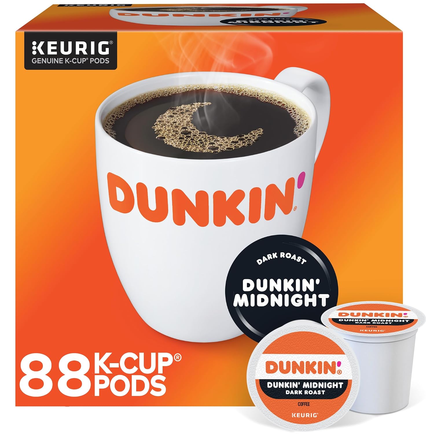 Dunkin Donuts Original Flavor Coffee K-Cups For Keurig K Cup Brewers (16 Count)