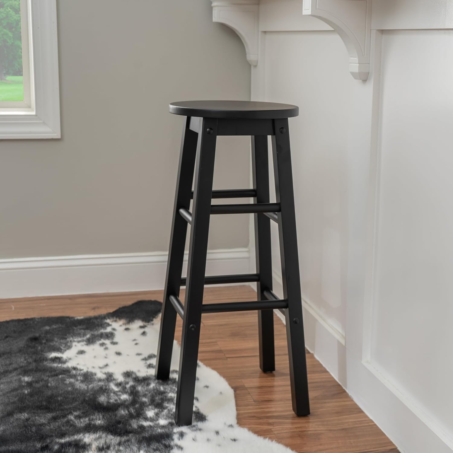 Linon 29-Inch Barstool With Round Seat