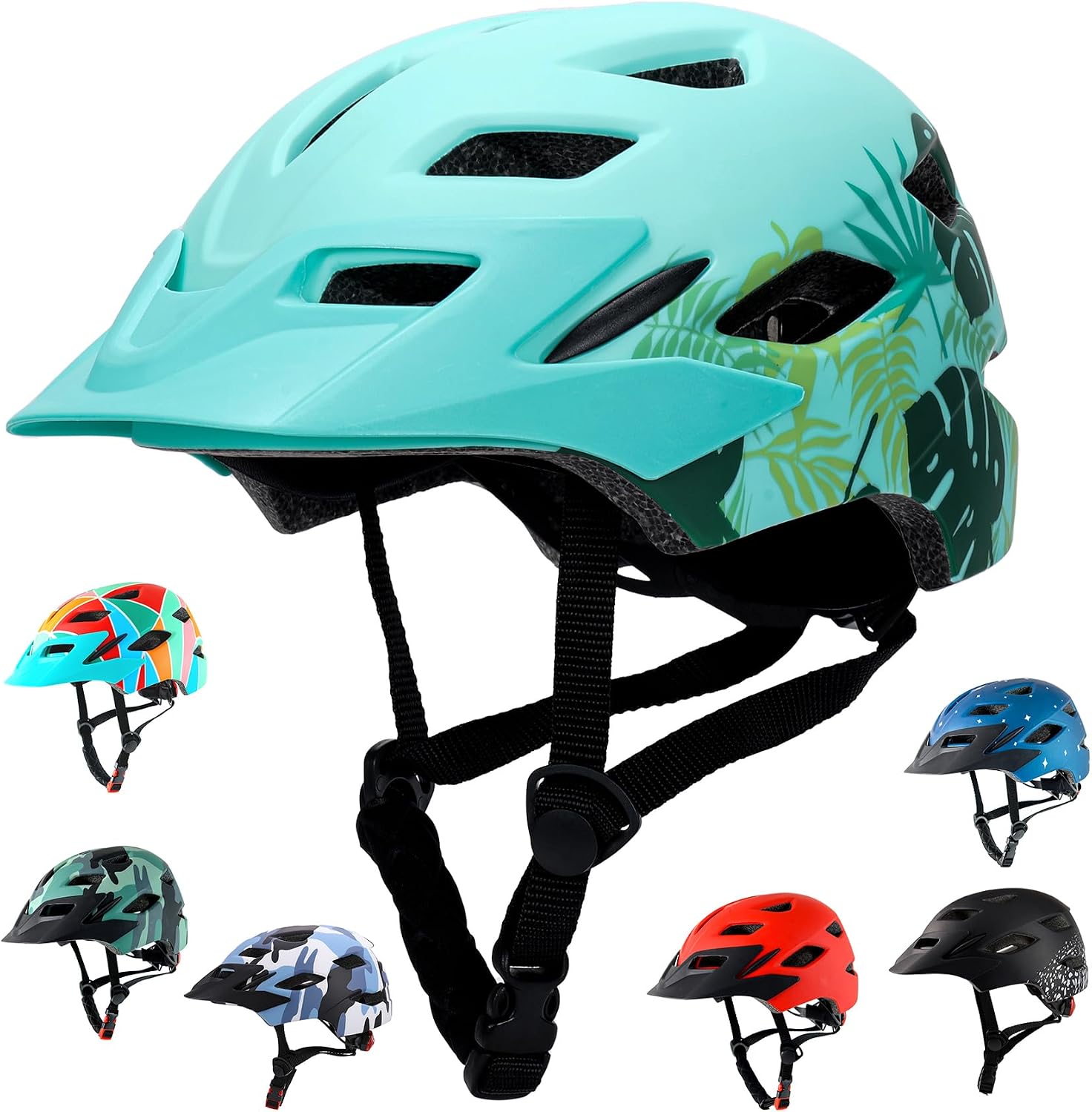 Kids Bike Helmet with LED Light for Youth Teen Toddler Boys Girls