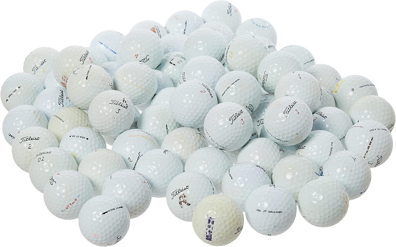 PG Premium Mix Golf Balls - Great Styles! 100 Used Premium Golf Balls (AAA Reload Pro V1 NXT DT Solo HVC Tour Soft Mix Golfballs), One Color