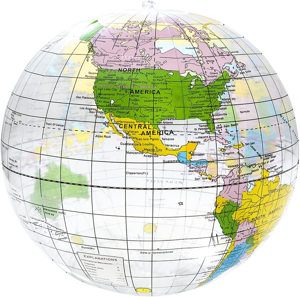 Rhode Island Novelty 16" Clear Globe Inflate