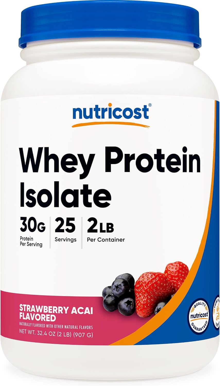 Nutricost Whey Protein Isolate Powder (Vanilla) 2LBS