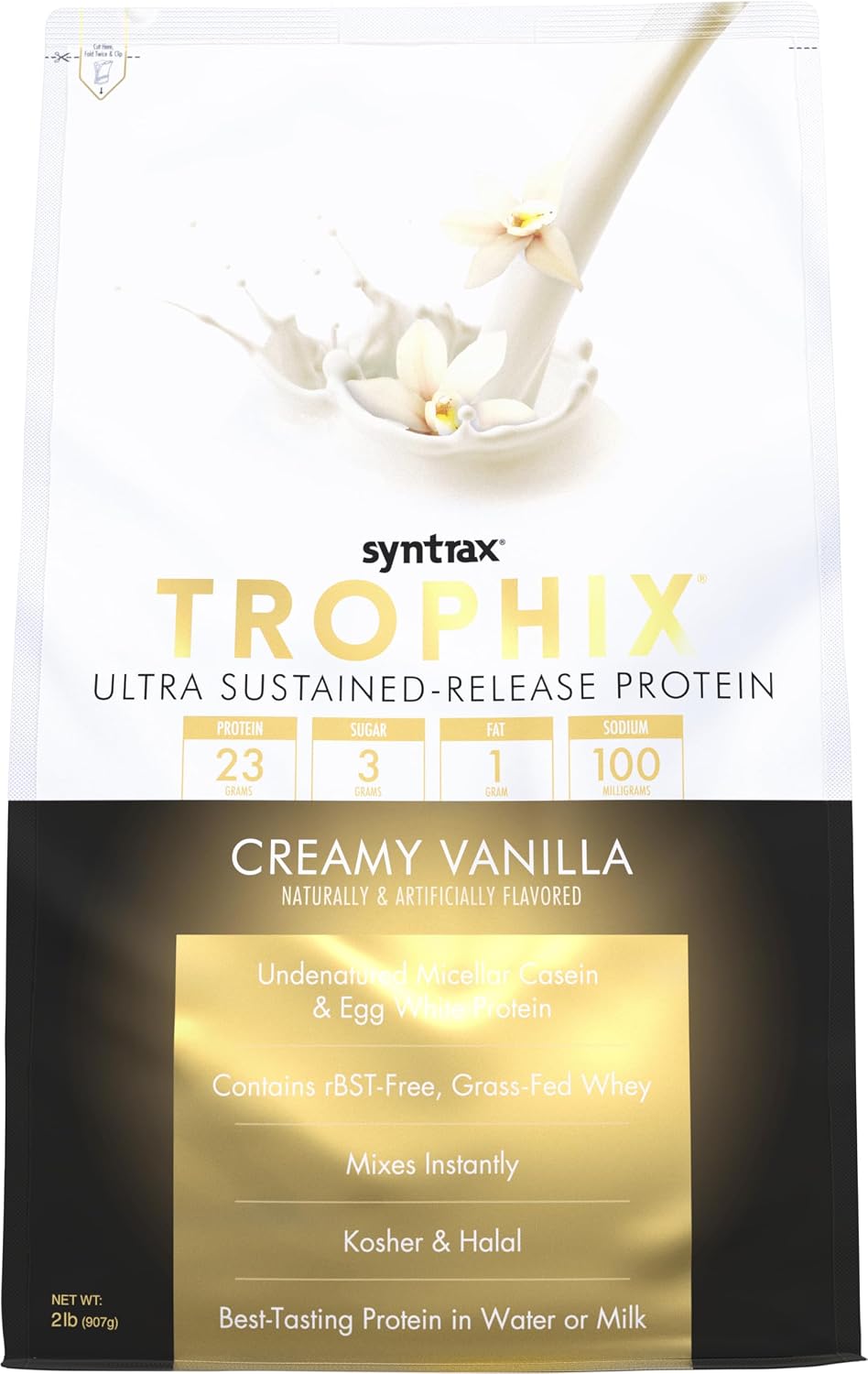 Syntrax Nutrition Trophix, Ultra Sustained-Release Protein Powder Blend, Chocolate Supreme, 5 lbs.