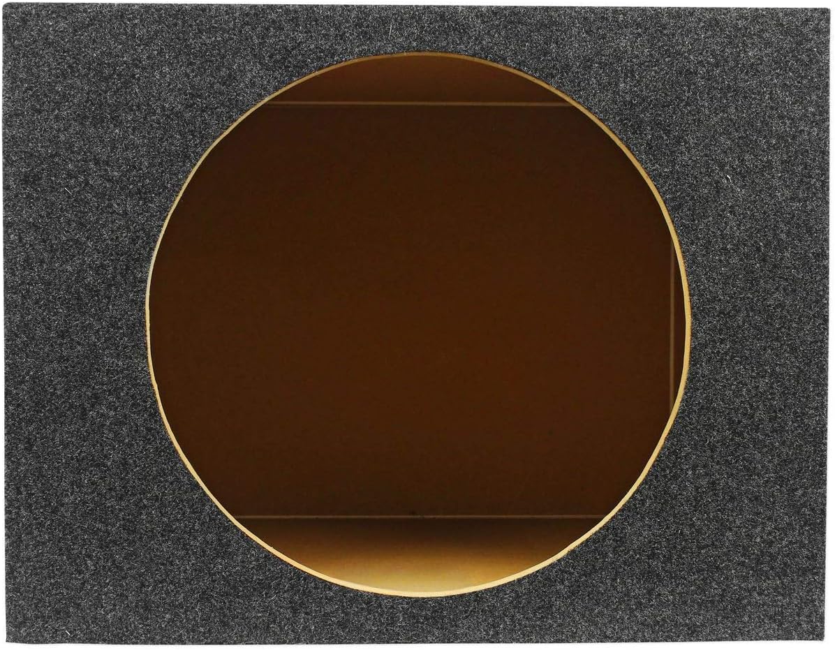Rockville RSQ15 Single 15" 2.6 cu.ft. Sealed Car Subwoofer Enclosure Box | Made in USA, 3/4" MDF Construction, Gold Terminals, Sub Box, Precision-Cut
