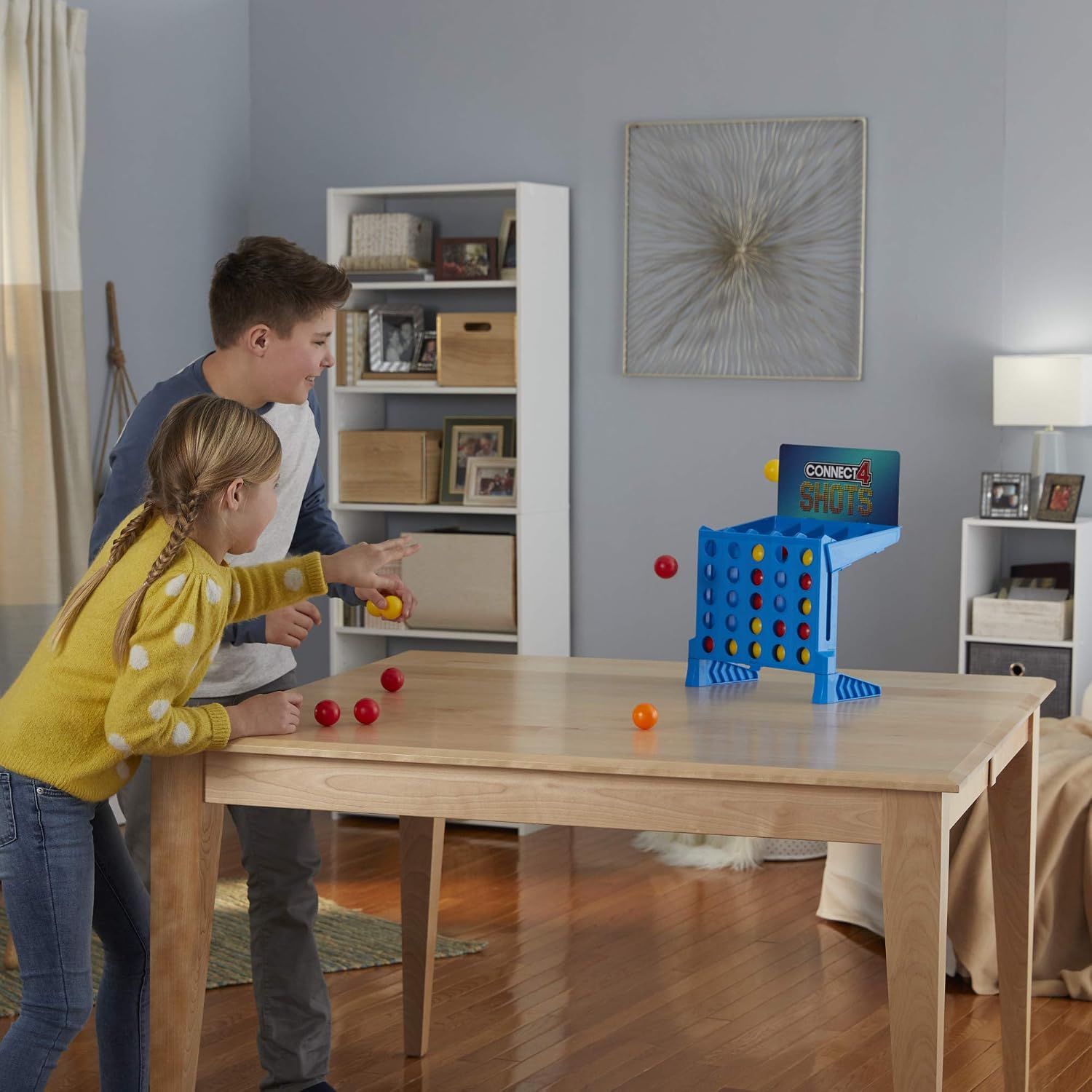 Hasbro Gaming Connect 4 Shots Board Game Activity for Kids Ages 8+, Active Games for Families, 2 Player Game, Kids Games and Gifts (Amazon Exclusive)
