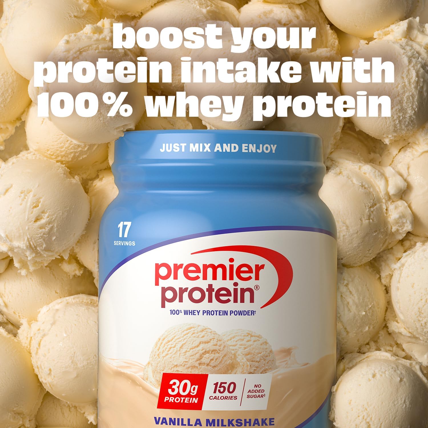 Premier Protein 30g High Protein Powder, 100% Whey, Chocolate, 17 Servings | No Added Sugar, Supports Muscle Health, Soy & Gluten-Free, 1.44 lb