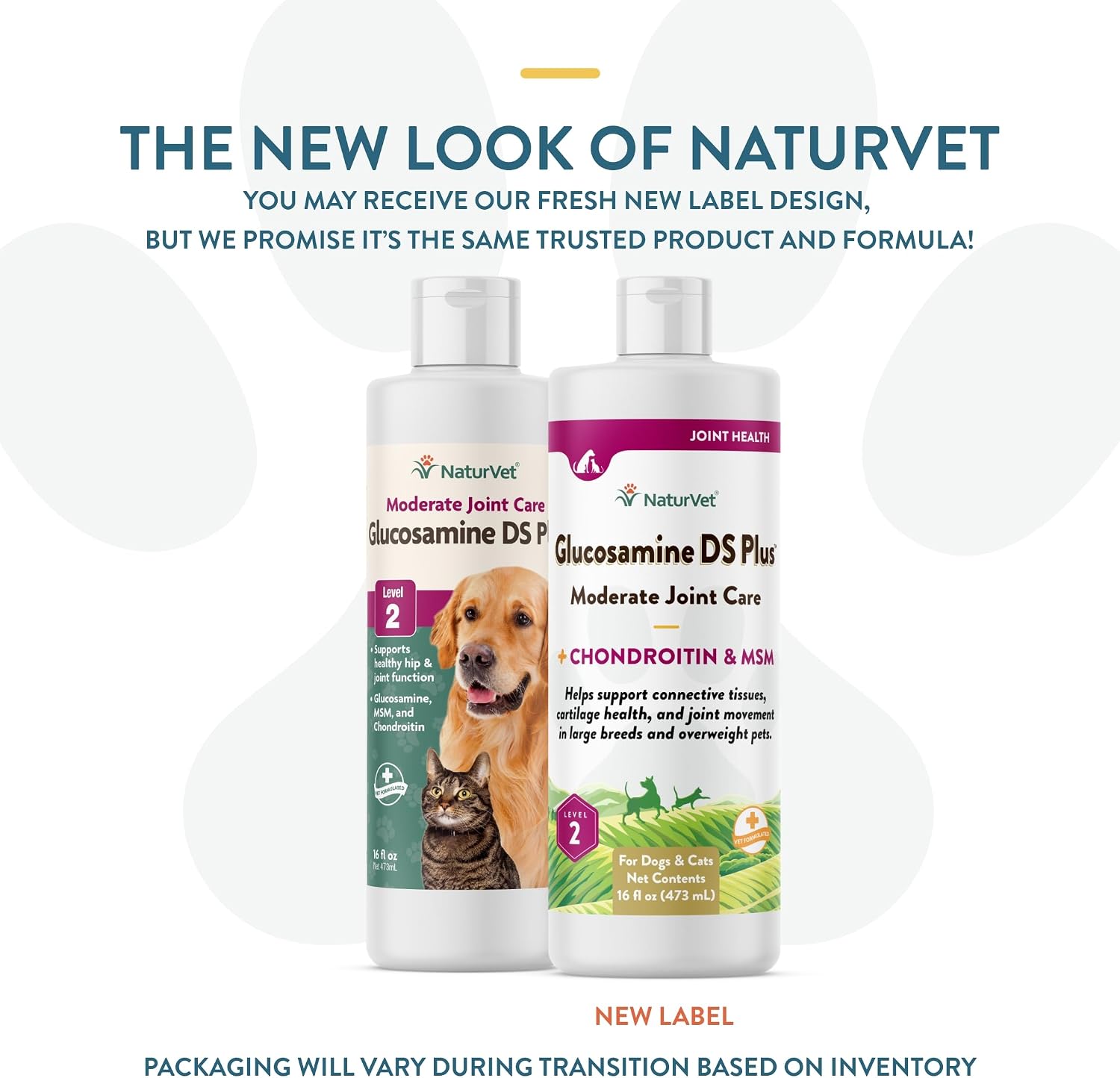 NaturVet – Glucosamine DS Plus - Level 2 Moderate Care – Supports Healthy Hip & Joint Function – Enhanced with Glucosamine, MSM & Chondroitin – for Dogs & Cats–70 Soft Chews