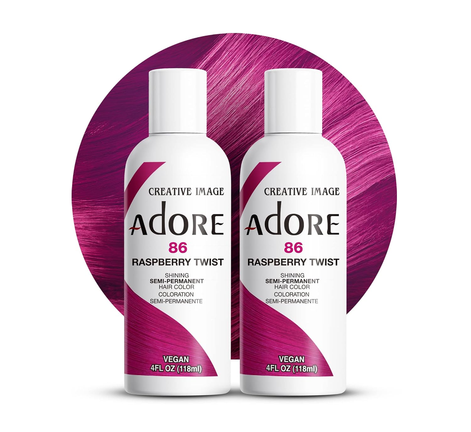 Adore Semi Permanent Hair Color, 107 Mocha, 4 Fl Oz | Vegan & Cruelty-Free Brown Hair Dye | No Ammonia, No Peroxide, No Alcohol
