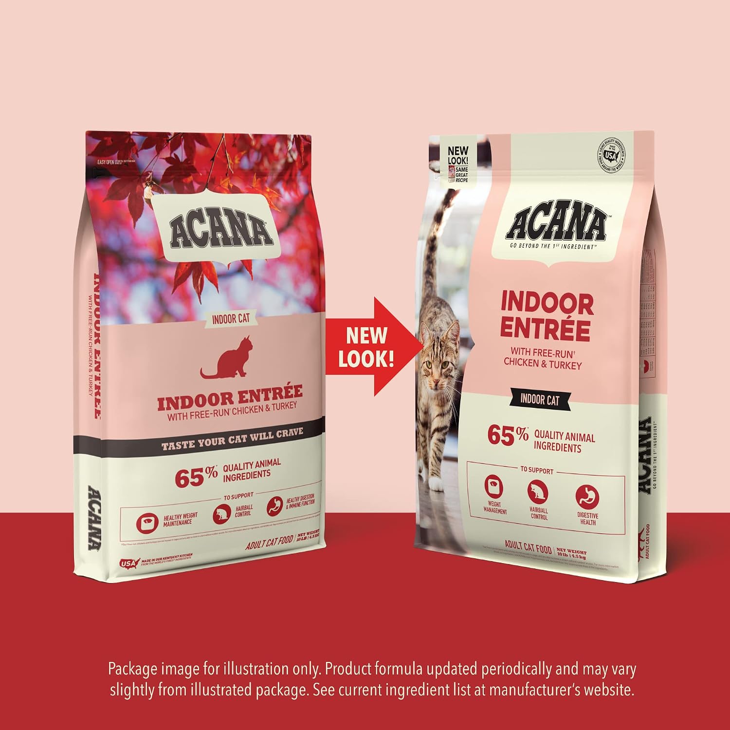 ACANA Dry Cat Food for Indoor Cats Indoor Entrée Chicken Turkey 4lb Bag