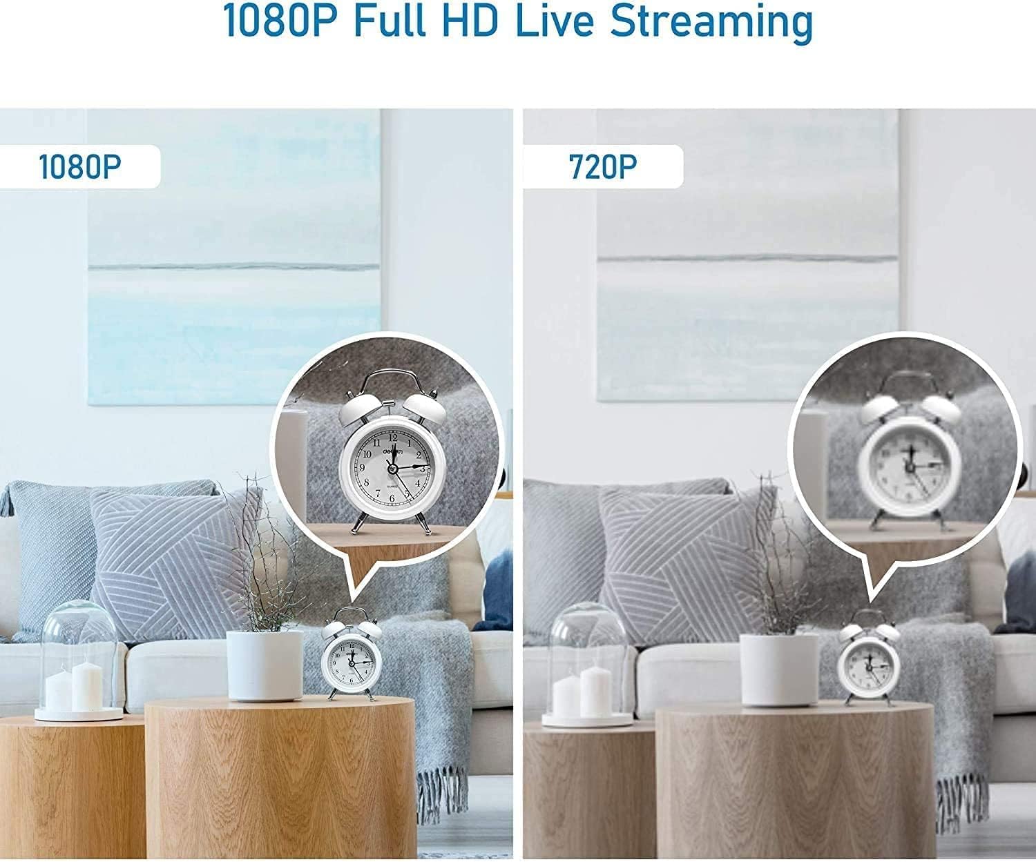 LaView Security Cameras 4pcs, Home Security Camera Indoor 1080P, Wi-Fi Cameras Wired for Pet, Motion Detection, Two-Way Audio, Night Vision, Phone App