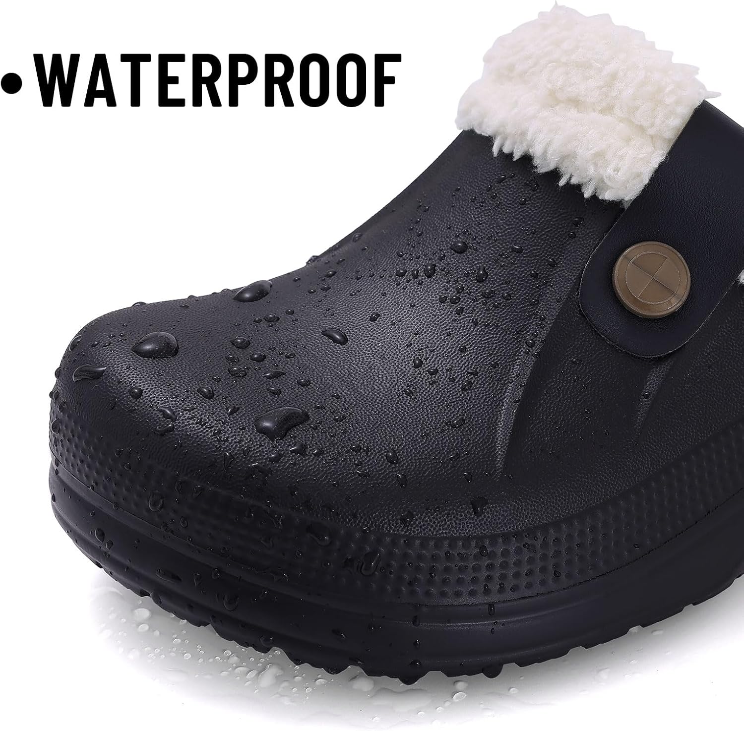 Beslip Fur Lined Clogs for Women & Men Fuzzy Slippers with Memory Foam