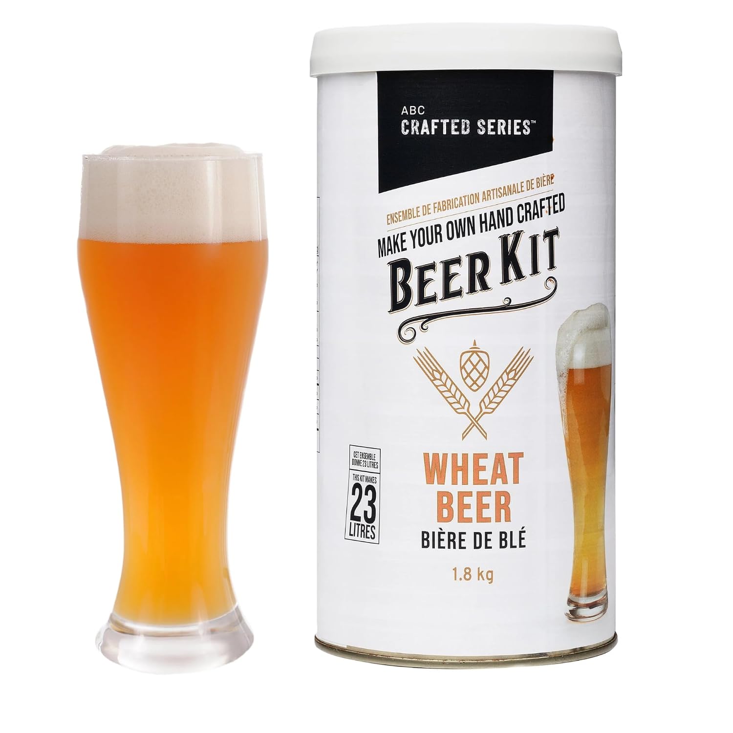 ABC Crafted Series Beer Making Kit | Brown Ale | Yields 40 Pints | Can