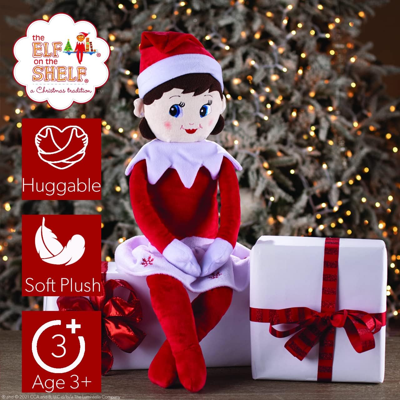 The Elf on the Shelf Plushee Pals 27-Inch Girl Scout Elf Plush Blue Eyes