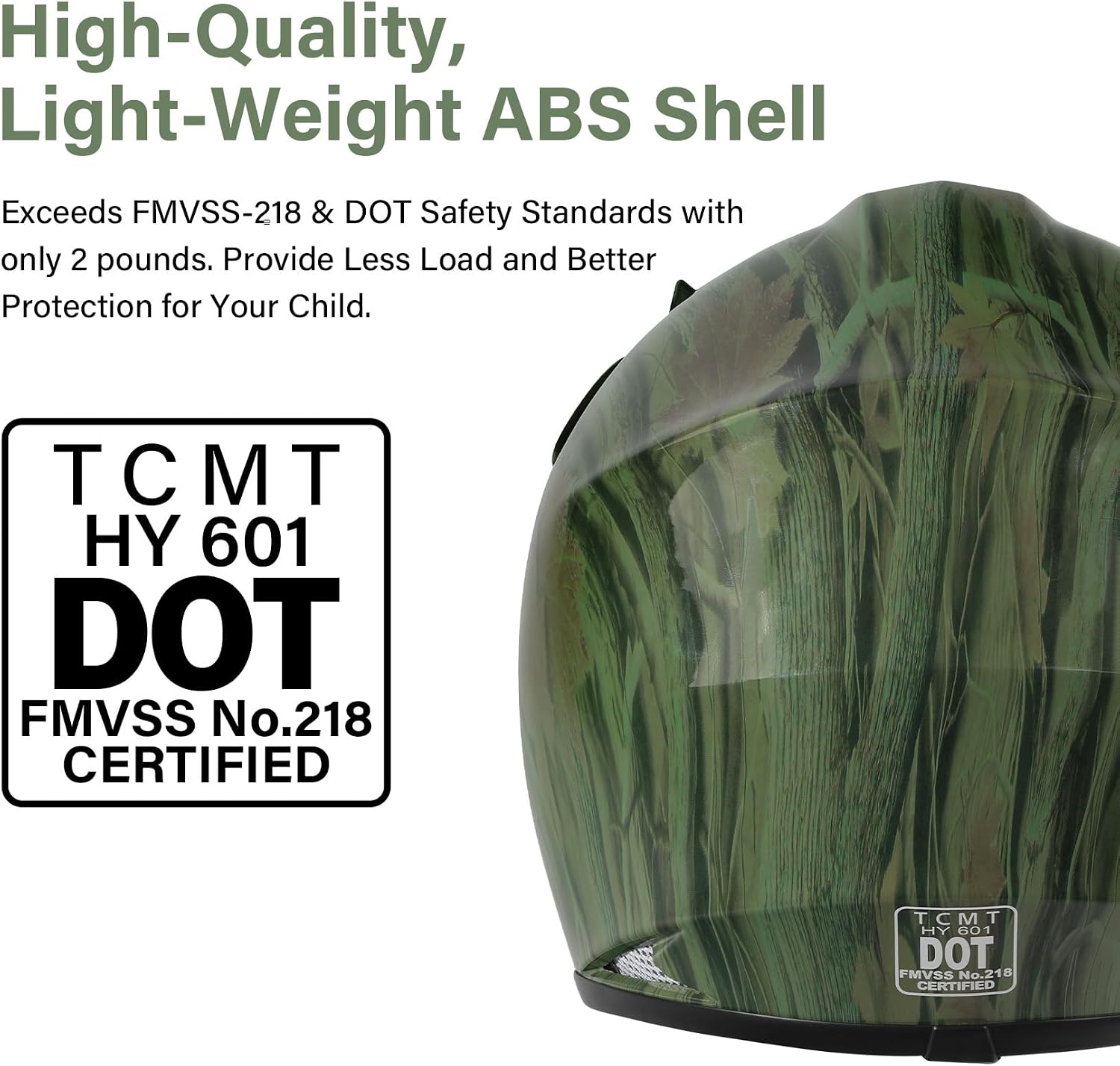 TCMT Youth Dirt Bike Helmet DOT Certified - Kids Full Face Motocross ATV Helmet with Goggles, Gloves and Helmet Bag for Off-Road, BMX, MX, Street Riding
