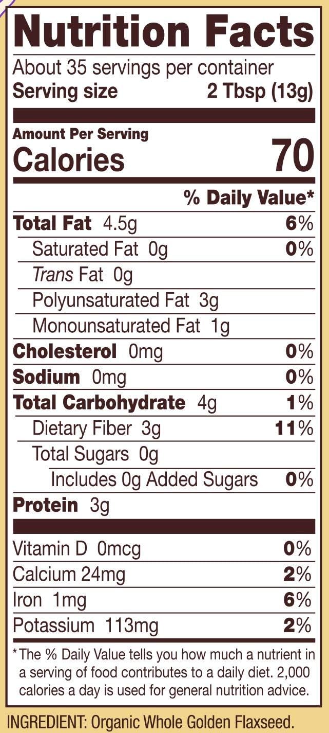 Bob's Red Mill Golden Flaxseed Meal, 16.0 Ounce (Pack of 2)