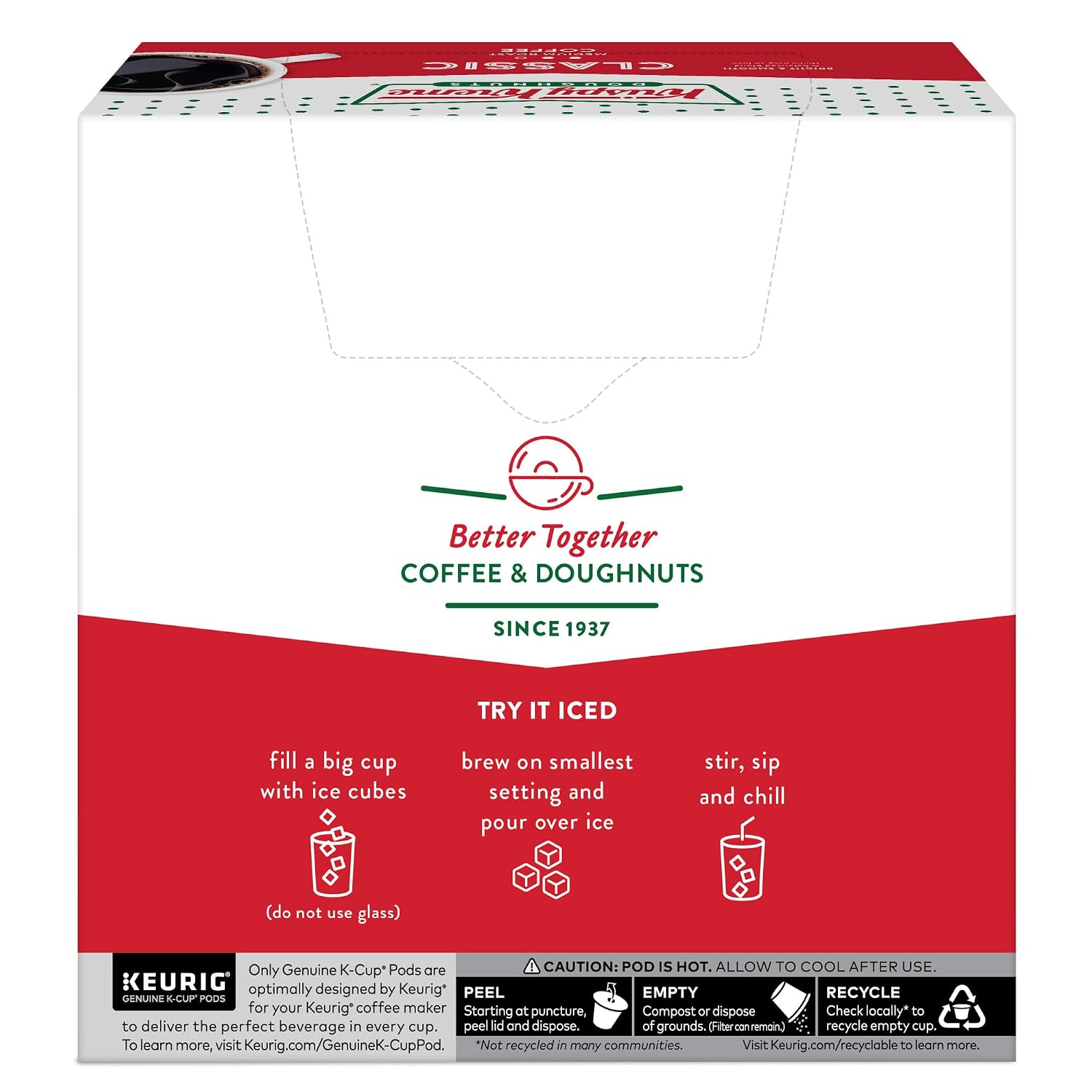 Krispy Kreme Classic Coffee, Keurig Single Serve K-Cup Pods, Medium Roast, 96 Count