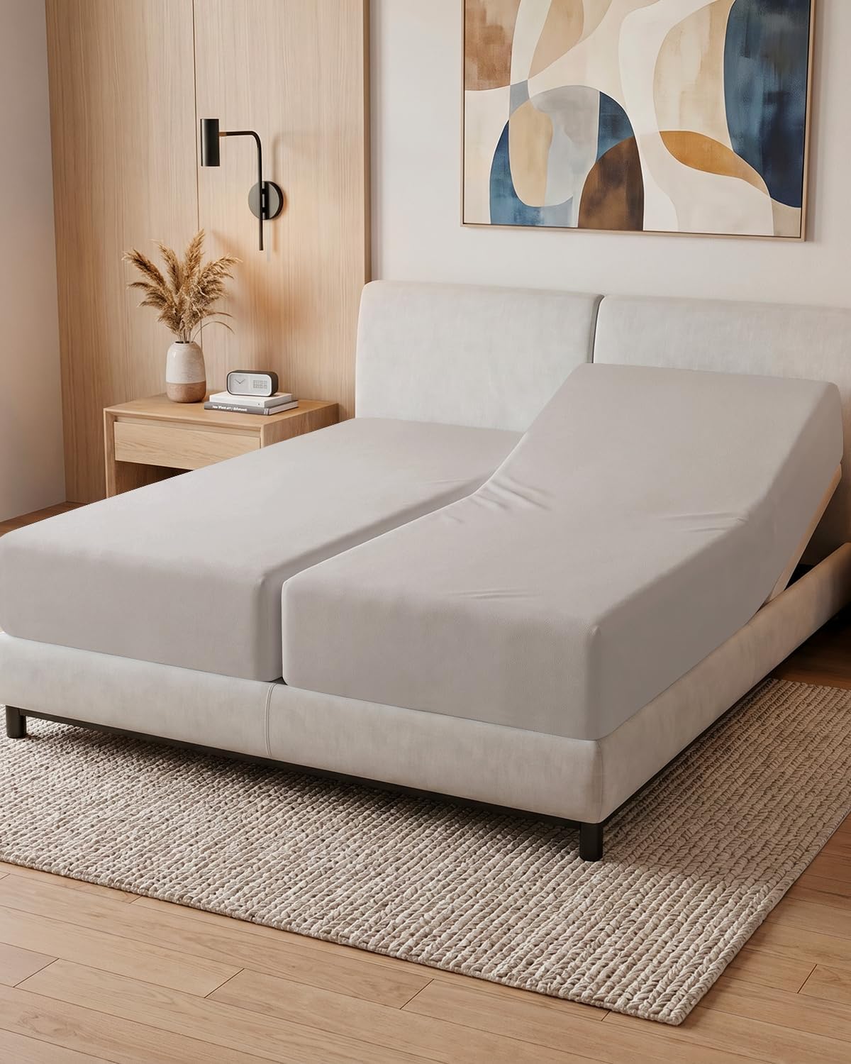 Fitted Hospital Bed Sheet - Hospital Bed Sheets for Home Use - Dark Grey | Ultra-Soft Brushed Microfiber Bedding with 16 Inch Deep Pockets, Extra Long 36 x 84 Fit, Breathable, Cooling and Wrinkle Free