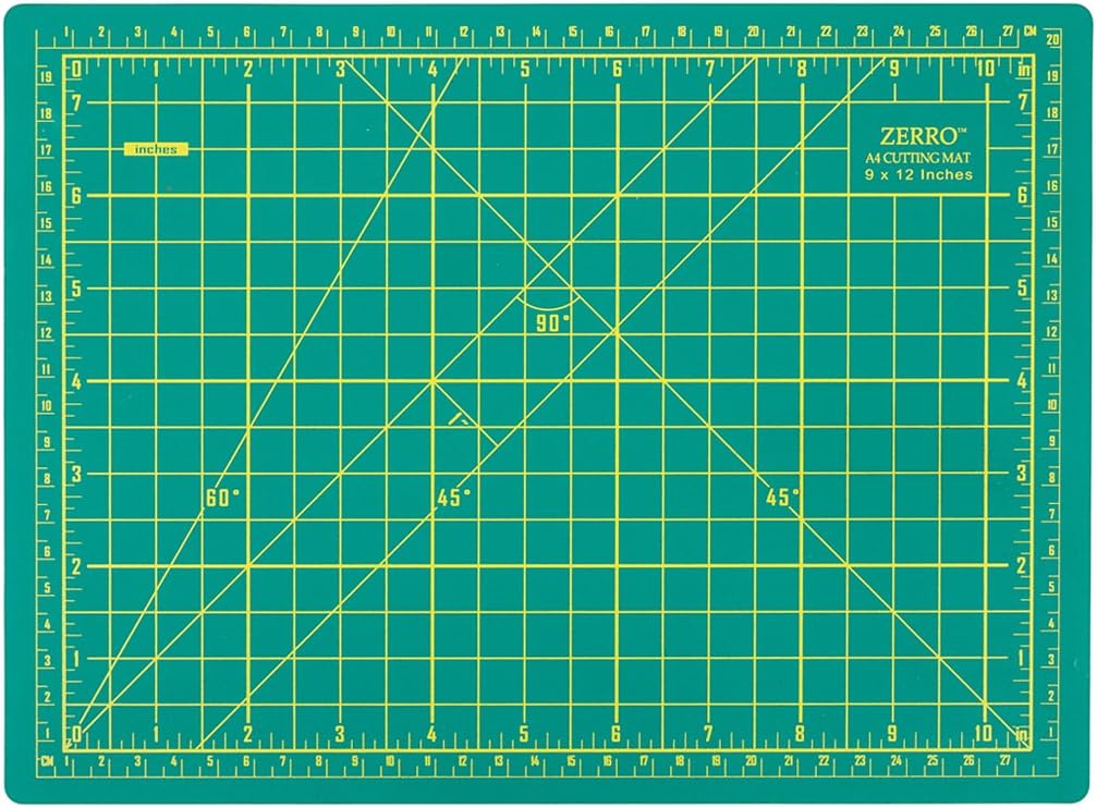ZERRO Self Healing Cutting Mat 24" x 36", Double Sided & Non-Slip | Professional 5-Ply Rotary Mat for Scrapbooking, Fabric, Quilting, Sewing, Crafts (A1)