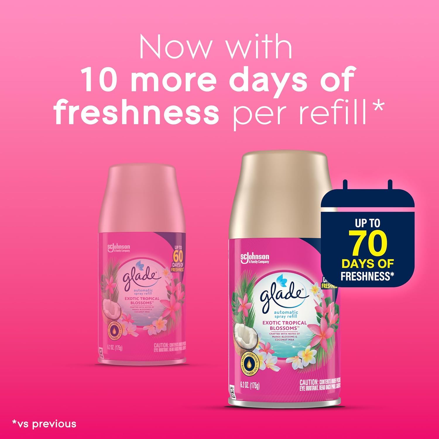 Glade Automatic Spray Refill, Air Freshener for Home and Bathroom, Cashmere Woods, 6.2 Oz