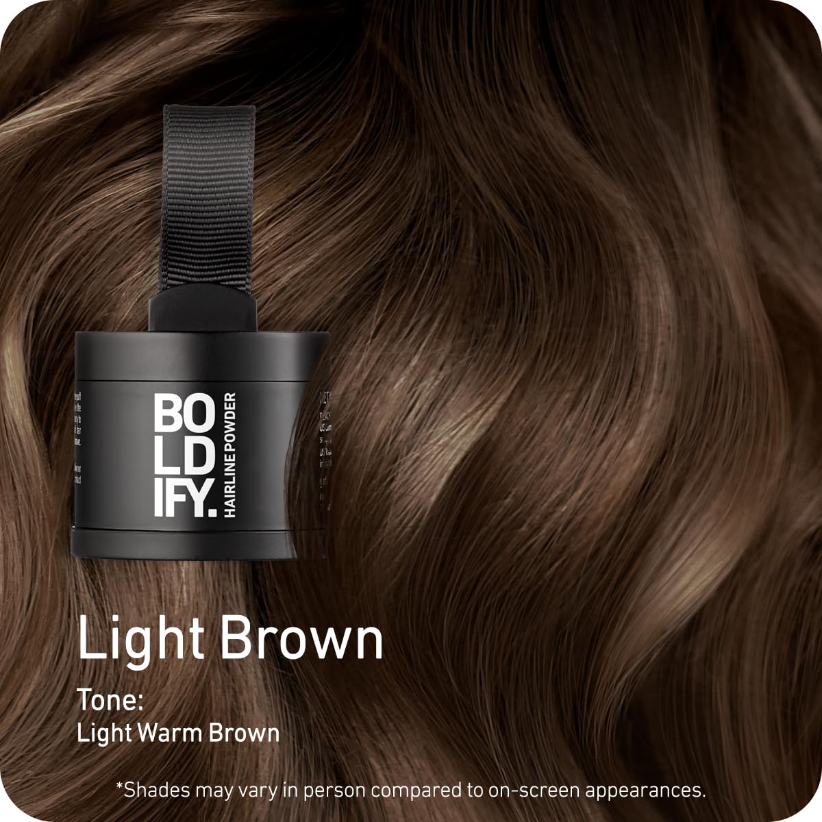 Boldify Hairline Powder, Root Touch Up Hair Color Dark Brown 4g