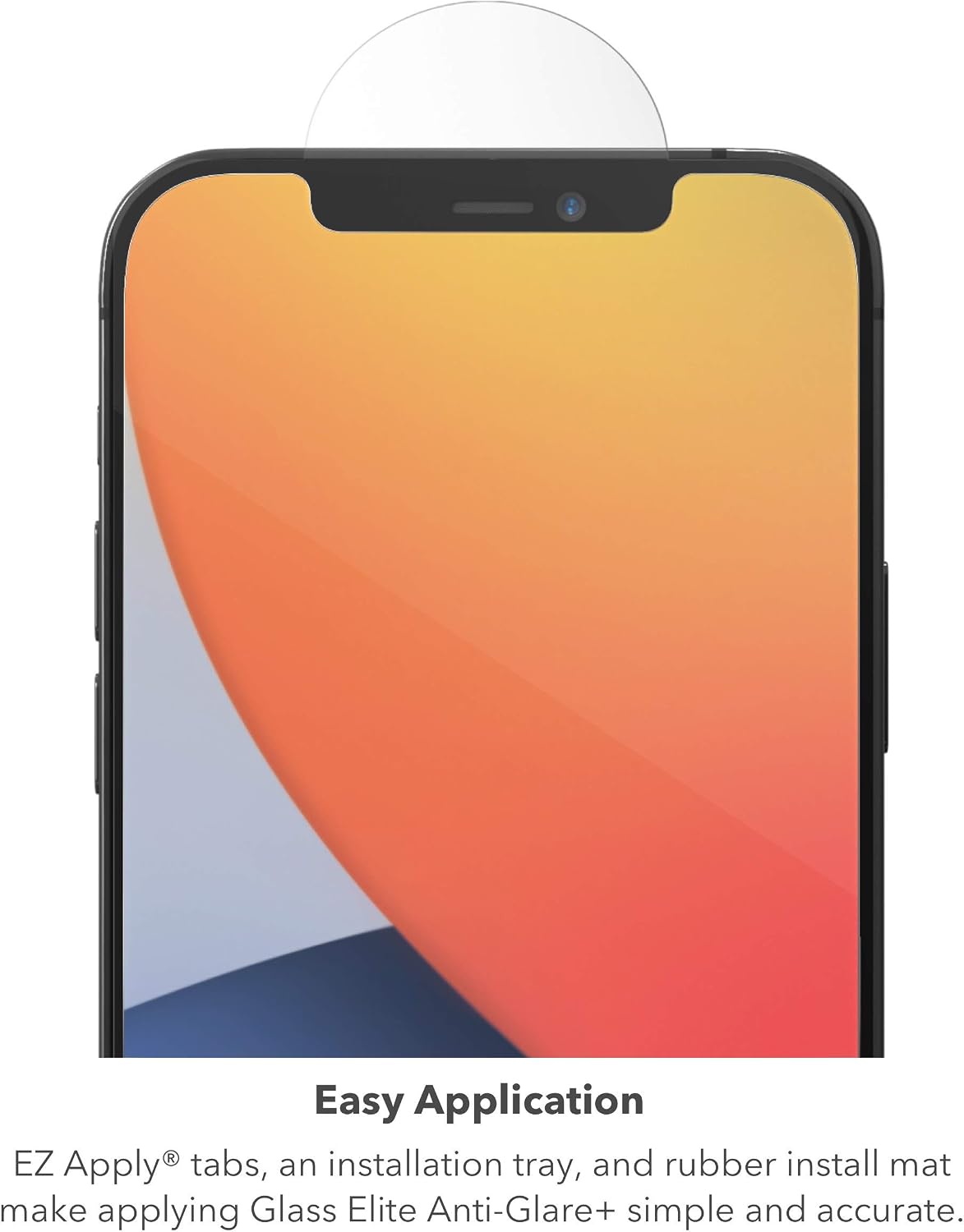 ZAGG Glass Elite VisionGuard+ Screen Protector - iPhone 12 Mini - Impact Protection, Scratch, Fingerprint, Smudge, InvisibleShield, Oil Resistant