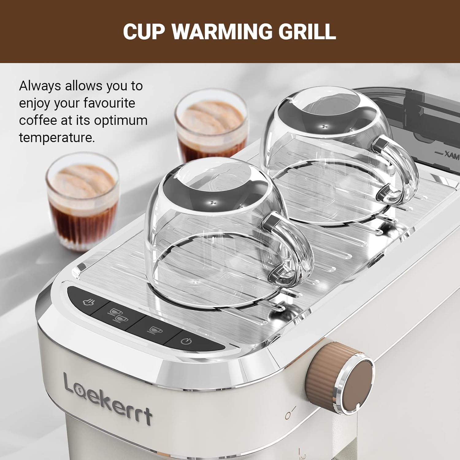 Espresso Machine, Expresso Coffee Machines for Home, 20 Bar Cafetera Espresso with Milk Frother Steam Wand