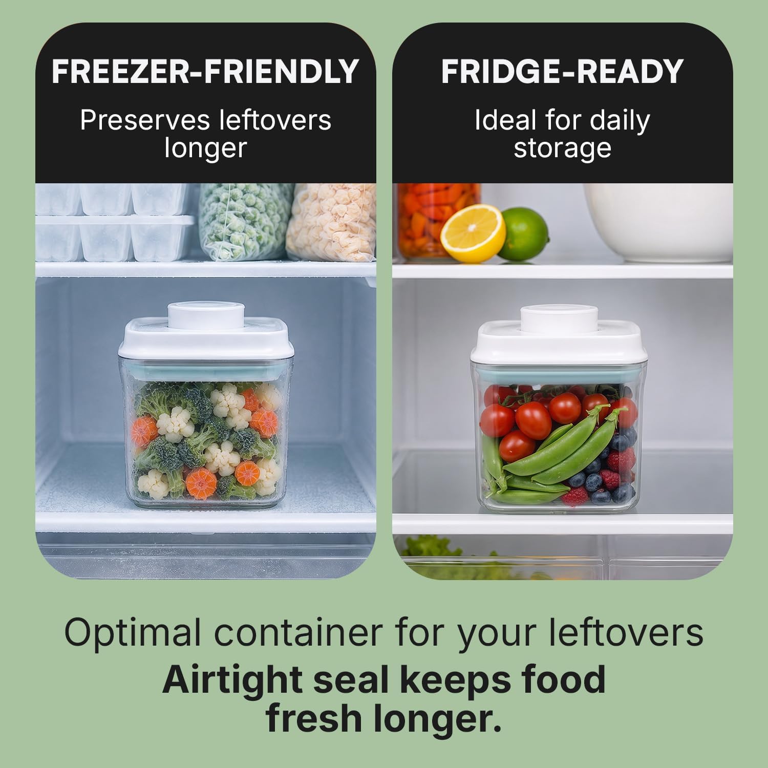 Bop Top Airtight Food Storage Containers | Pop-Top Lid | 16.5 Cups / 135 Oz