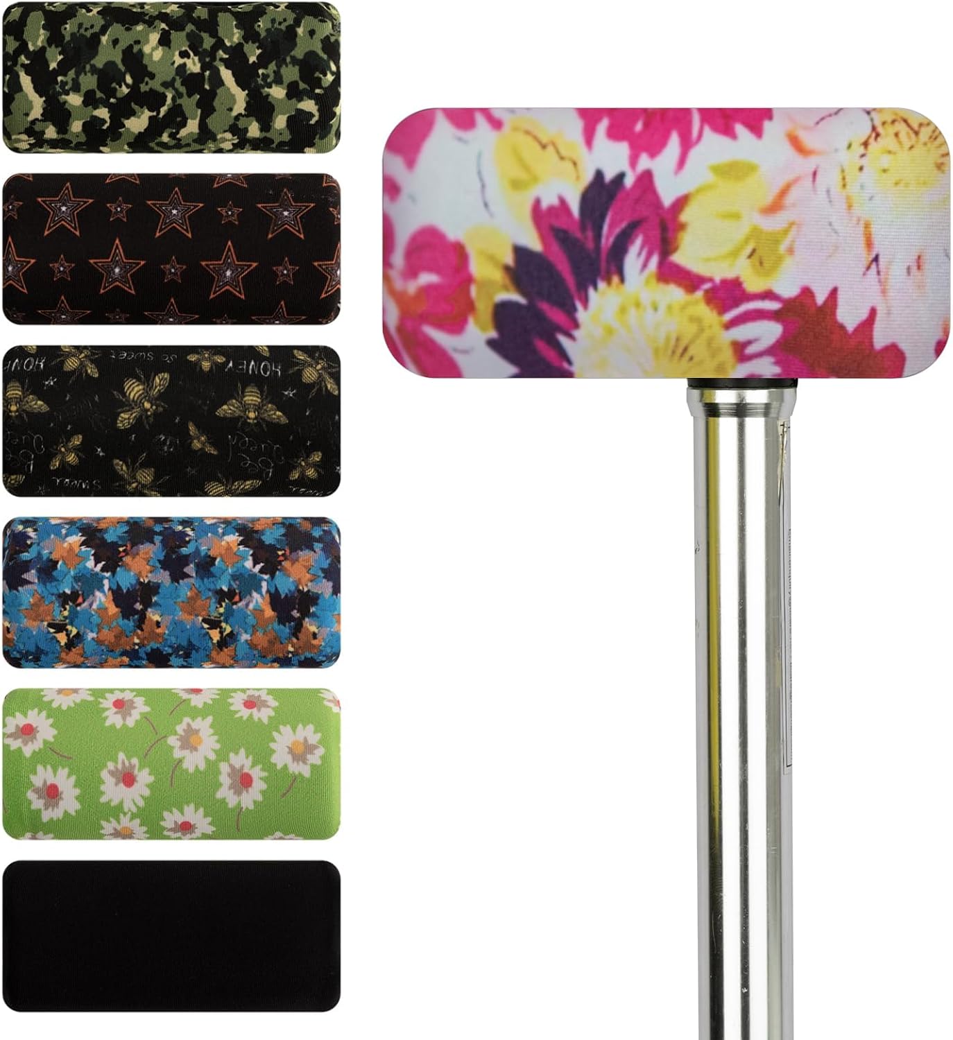 SPRING SEAON Cane Handle Pad Cover,T-Handle Grip Cushion for Walking Canes
