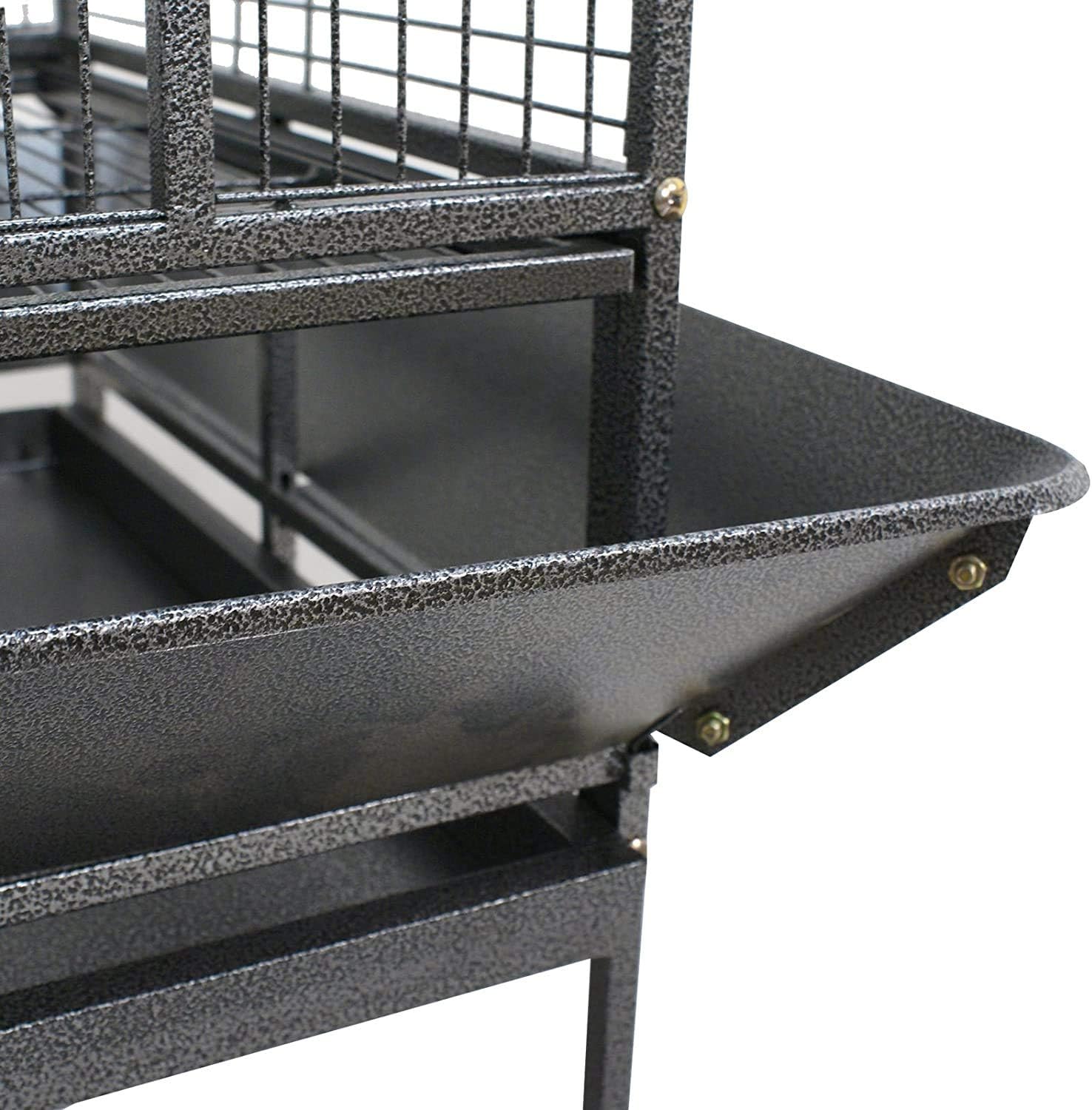 Nova Microdermabrasion 68-Inch Height Wrought Iron Standing Large Play Top Bird Cage for African Grey Small Quaker Parrot Cockatiel Sun Parakeet Green Cheek Conure Dove Budgie Lovebird
