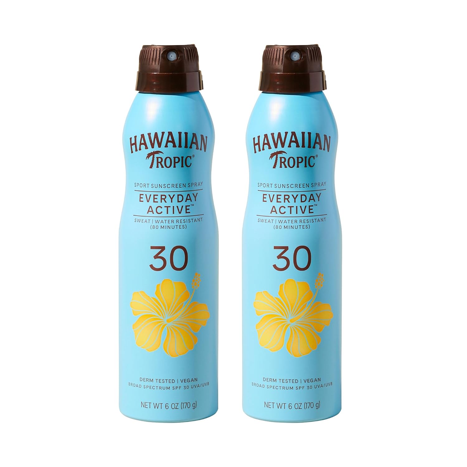 Hawaiian Tropic Island Sport Sunscreen Spray, Clear Coconut, 6 Ounce